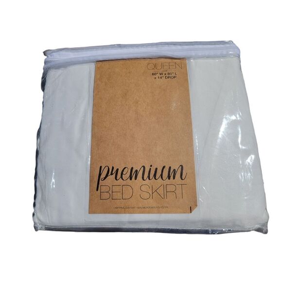 Queen Casual Comfort Luxury Pleated Wrinkle Resistant Bed Skirt - Picture 1 of 2